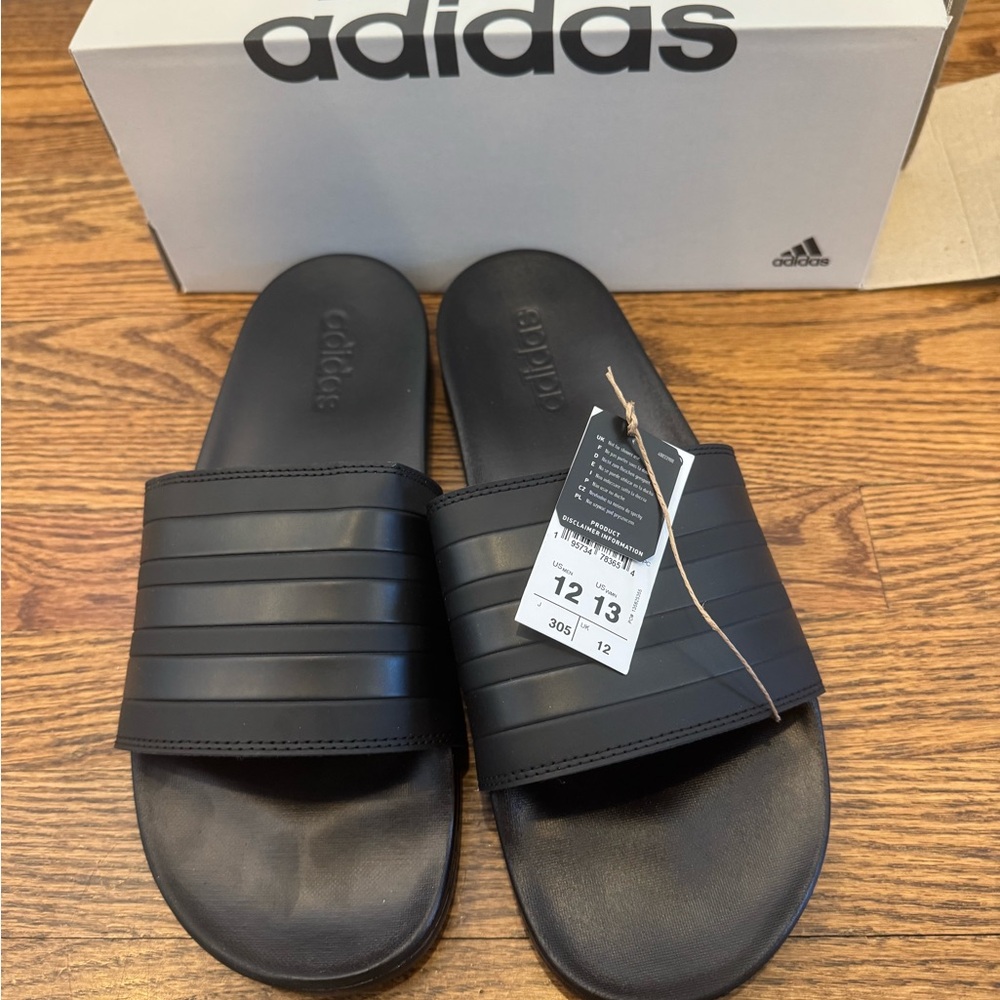 Adidas Black Slide Sandals